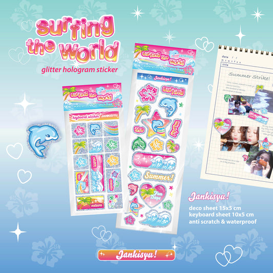 Surfing The World Sticker Sheet