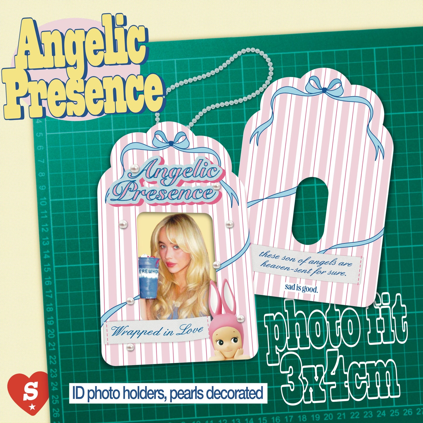 Angelic Presence ID Photo Holder