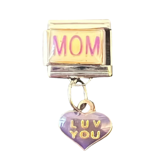 Charm #021: MOM - Purple