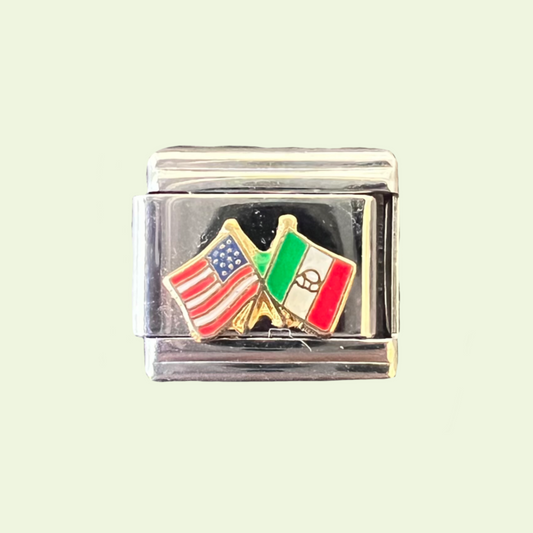 Charm #2: USA x Italy Flag