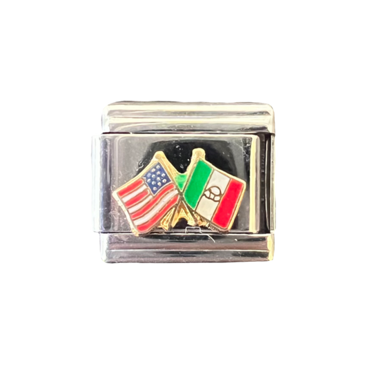 Charm #002: USA x Italy Flag