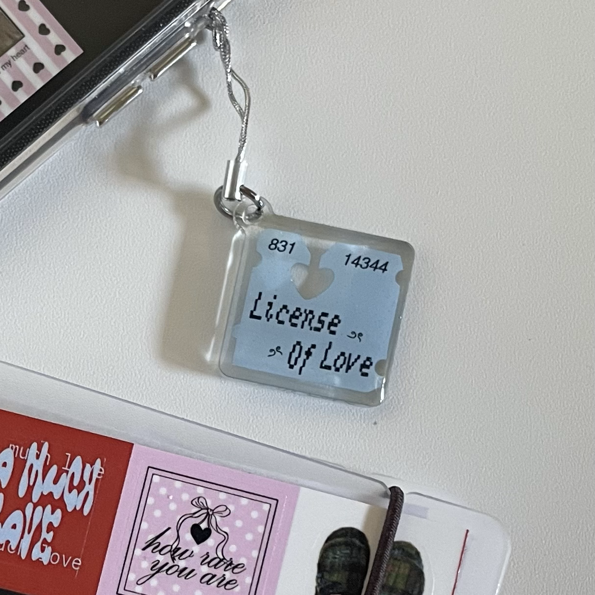 The Form of Love Phone Charm