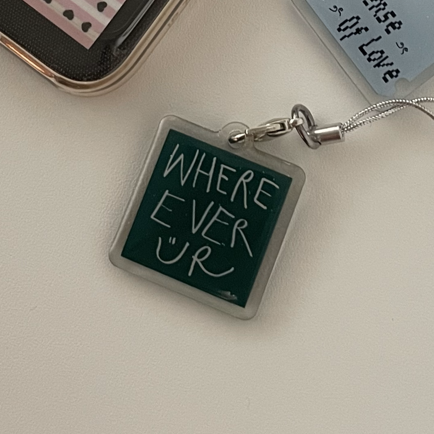 The Form of Love Phone Charm