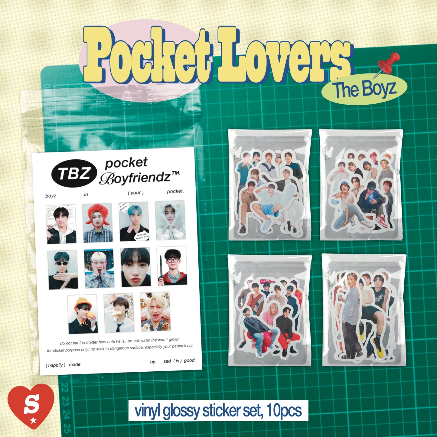 Pocket Lovers Sticker Pack - The Boyz