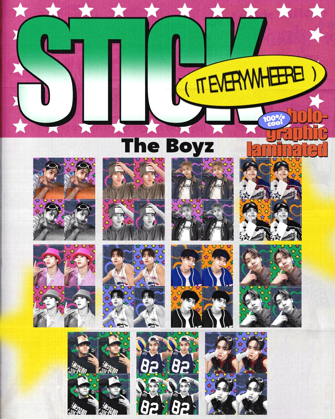 Stateboyzz Sticker Stick It! Everywhere ID Photo - The Boyz – Midnight Dibs