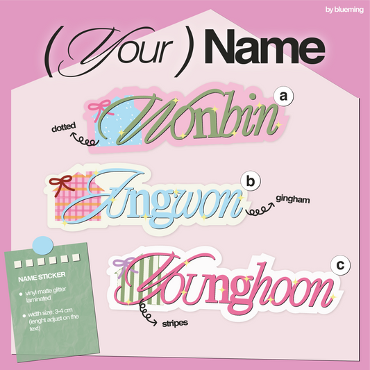 Your Name Sticker